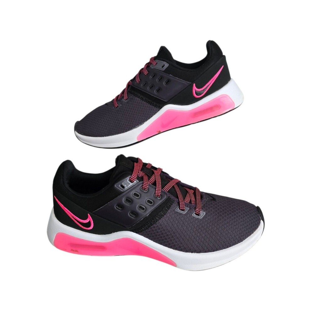 Nike Air Max Bella TR 4 Running Sneakers Womens Size 8 Black Pink CW3398 001